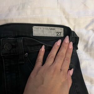 Rag & Bone Women's Black High Rise Jeans